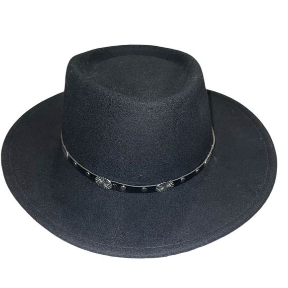 Silverado black 100% wool western fedora!